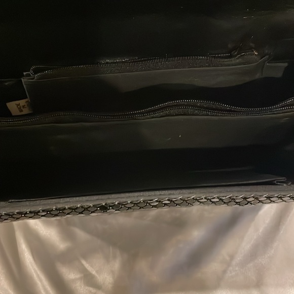 Sequin mesh black evening bag - Picture 4 of 8